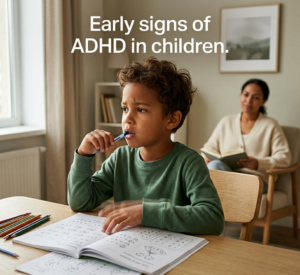 What are the early signs of ADHD in children?